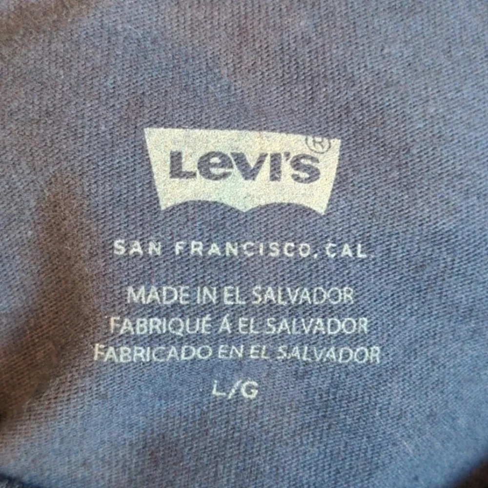 Levi's Dress Blues Two Horses Short Sleeve Graphic Tee in Red and Blue Large